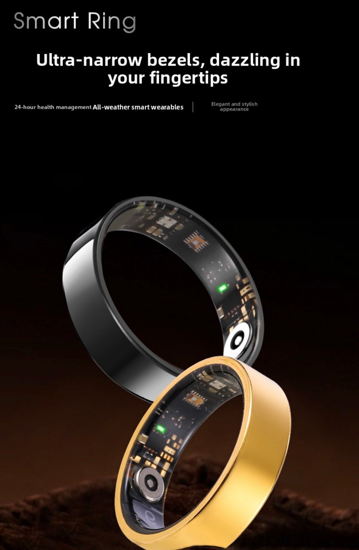 Health monitoring new sports smart ring (waterproof)